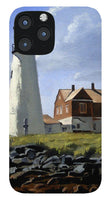 Wood Island Lighthouse Maine - Phone Case