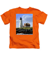 Wood Island Lighthouse Maine - Kids T-Shirt