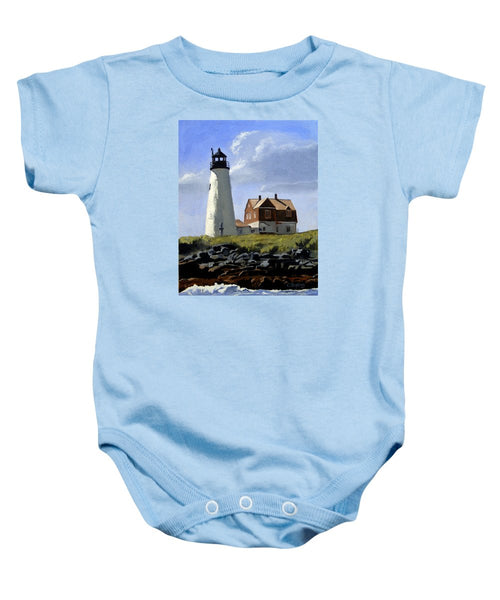 Wood Island Lighthouse Maine - Baby Onesie