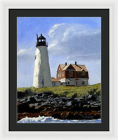 Wood Island Lighthouse Maine - Framed Print