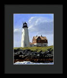 Wood Island Lighthouse Maine - Framed Print