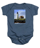 Wood Island Lighthouse Maine - Baby Onesie