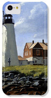 Wood Island Lighthouse Maine - Phone Case