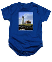 Wood Island Lighthouse Maine - Baby Onesie