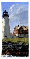 Wood Island Lighthouse Maine - Bath Towel