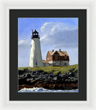 Wood Island Lighthouse Maine - Framed Print