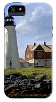 Wood Island Lighthouse Maine - Phone Case