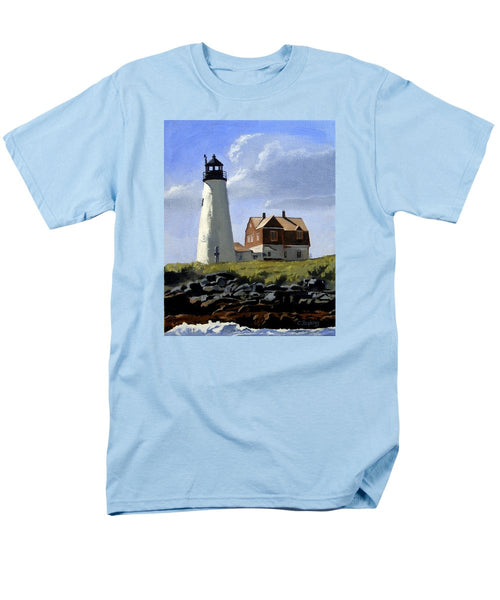 Wood Island Lighthouse Maine - Men's T-Shirt  (Regular Fit)