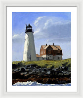 Wood Island Lighthouse Maine - Framed Print