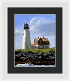 Wood Island Lighthouse Maine - Framed Print