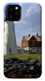 Wood Island Lighthouse Maine - Phone Case