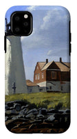 Wood Island Lighthouse Maine - Phone Case