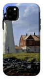 Wood Island Lighthouse Maine - Phone Case