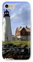 Wood Island Lighthouse Maine - Phone Case