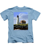 Wood Island Lighthouse Maine - Kids T-Shirt