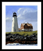 Wood Island Lighthouse Maine - Framed Print