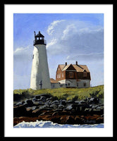 Wood Island Lighthouse Maine - Framed Print