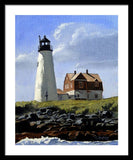 Wood Island Lighthouse Maine - Framed Print