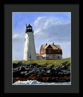 Wood Island Lighthouse Maine - Framed Print