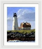 Wood Island Lighthouse Maine - Framed Print