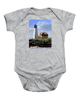 Wood Island Lighthouse Maine - Baby Onesie