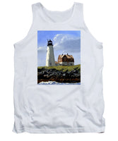 Wood Island Lighthouse Maine - Tank Top