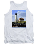 Wood Island Lighthouse Maine - Tank Top