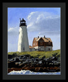 Wood Island Lighthouse Maine - Framed Print