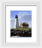 Wood Island Lighthouse Maine - Framed Print