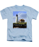 Wood Island Lighthouse Maine - Kids T-Shirt