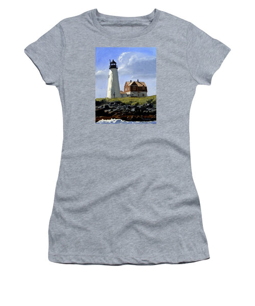 Wood Island Lighthouse Maine - Women's T-Shirt