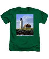 Wood Island Lighthouse Maine - Kids T-Shirt