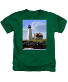 Wood Island Lighthouse Maine - Kids T-Shirt