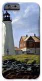 Wood Island Lighthouse Maine - Phone Case