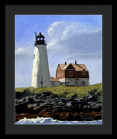 Wood Island Lighthouse Maine - Framed Print