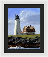 Wood Island Lighthouse Maine - Framed Print