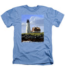 Wood Island Lighthouse Maine - Heathers T-Shirt