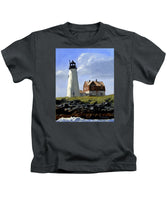 Wood Island Lighthouse Maine - Kids T-Shirt