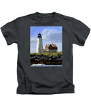 Wood Island Lighthouse Maine - Kids T-Shirt