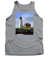 Wood Island Lighthouse Maine - Tank Top