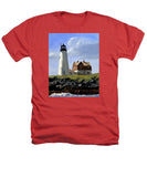 Wood Island Lighthouse Maine - Heathers T-Shirt