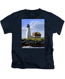 Wood Island Lighthouse Maine - Kids T-Shirt