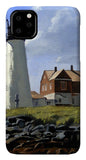 Wood Island Lighthouse Maine - Phone Case