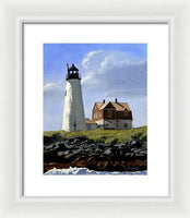 Wood Island Lighthouse Maine - Framed Print