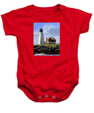 Wood Island Lighthouse Maine - Baby Onesie