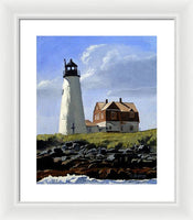 Wood Island Lighthouse Maine - Framed Print