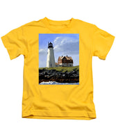 Wood Island Lighthouse Maine - Kids T-Shirt