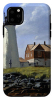 Wood Island Lighthouse Maine - Phone Case