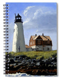 Wood Island Lighthouse Maine - Spiral Notebook