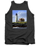 Wood Island Lighthouse Maine - Tank Top